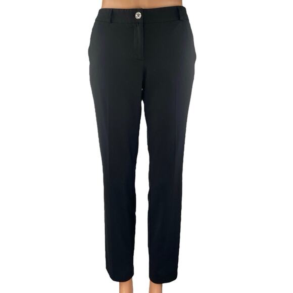 Michael Kors Pants - Michael Kors Women's Black Mid Rise Straight Leg Trousers Dress Pants Size 4